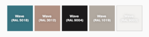 Wave plastiku värvid
